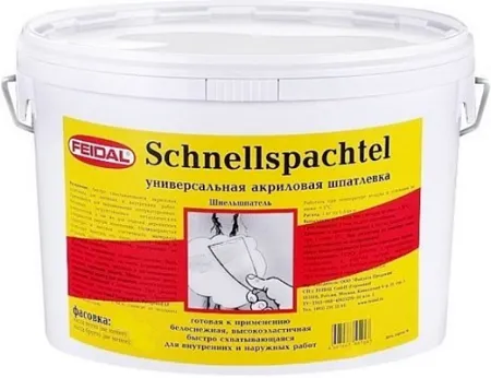 Feidal Schnellspachtel универсальная акриловая готовая шпатлевка Feidal Schnellspachtel универсальная акриловая готовая шпатлевка