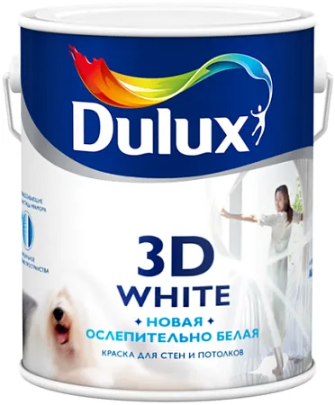 Dulux 3D White краска для стен и потолков Dulux 3D White краска для стен и потолков