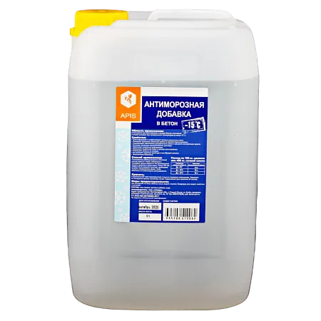 APIS Антиморозная добавка в бетон с пластифицирующими свойствами APIS Антиморозная добавка в бетон с пластифицирующими свойствами