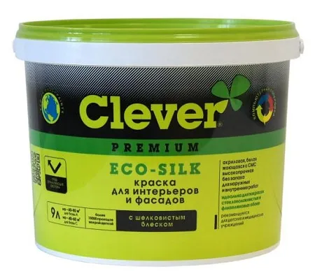 CLEVER ECO-SILK краска акриловая CLEVER ECO-SILK краска акриловая недорого с доставкой
