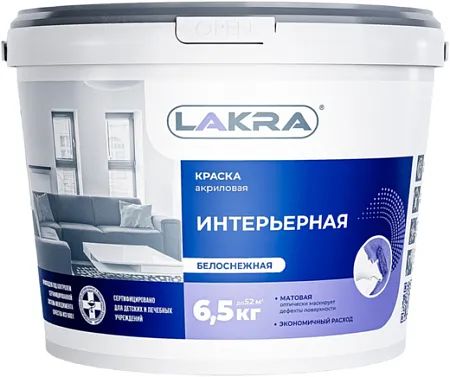 Лакра краска акриловая интерьерная Лакра краска акриловая интерьерная