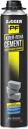 Zigger PF Cement клей-пена профессиональная Zigger PF Cement клей-пена профессиональная недорого с доставкой