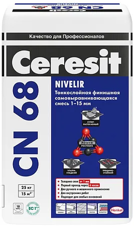 Ceresit CN 68 самовыравнивающаяся смесь тонкослойная Ceresit CN 68 самовыравнивающаяся смесь тонкослойная недорого с доставкой