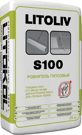 Литокол Litoliv S100 быстротвердеющий ровнитель гипсовый для пола Литокол Litoliv S100 быстротвердеющий ровнитель гипсовый для пола недорого с доставкой