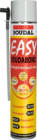 Soudal Soudabond Easy полиуретановый клей в аэрозоле Soudal Soudabond Easy полиуретановый клей в аэрозоле недорого с доставкой