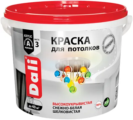 Dali краска для потолков акриловая водно-дисперсионная Dali краска для потолков акриловая водно-дисперсионная