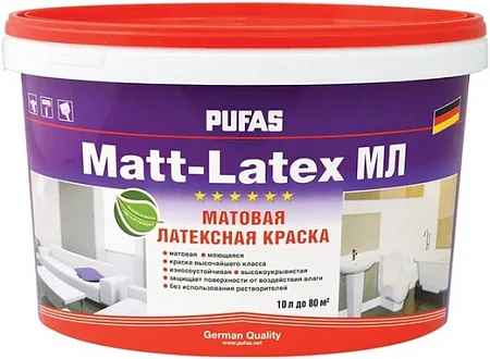 Пуфас Matt-Latex МЛ матовая латексная краска Пуфас Matt-Latex МЛ матовая латексная краска