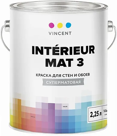 Vincent Interieur Mat 3 краска для стен и обоев Vincent Interieur Mat 3 краска для стен и обоев