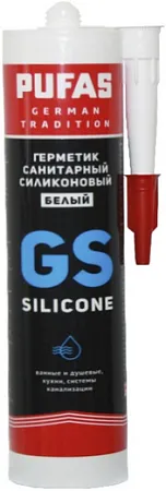 Пуфас GS Silicone герметик санитарный силиконовый Пуфас GS Silicone герметик санитарный силиконовый