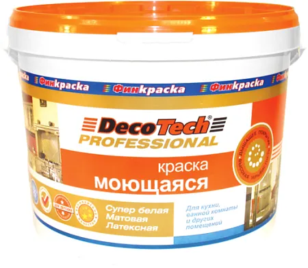 Decotech Professional краска моющаяся латексная Decotech Professional краска моющаяся латексная