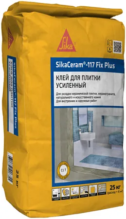 Sika Sikaсeram-117 Fix Plus клей для плитки усиленный Sika Sikaсeram-117 Fix Plus клей для плитки усиленный недорого с доставкой