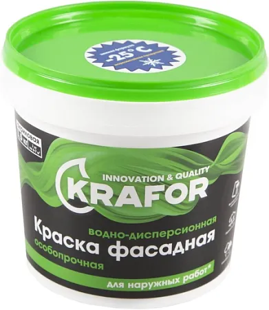 Крафор водно-дисперсионная краска акриловая особопрочная фасадная Крафор водно-дисперсионная краска акриловая особопрочная фасадная