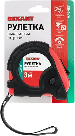 Rexant Magnet рулетка измерительная с магнитным зацепом Rexant Magnet рулетка измерительная с магнитным зацепом