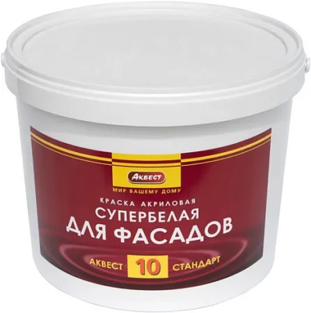 Аквест Стандарт 10 краска акриловая для фасадов Аквест Стандарт 10 краска акриловая для фасадов