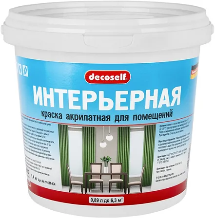 Пуфас Decoself Интерьерная КИ краска акрилатная Пуфас Decoself Интерьерная КИ краска акрилатная
