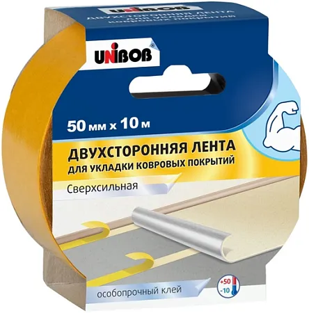 Unibob Сверхсильная лента двухсторонняя для укладки ковровых покрытий Unibob Сверхсильная лента двухсторонняя для укладки ковровых покрытий недорого с доставкой