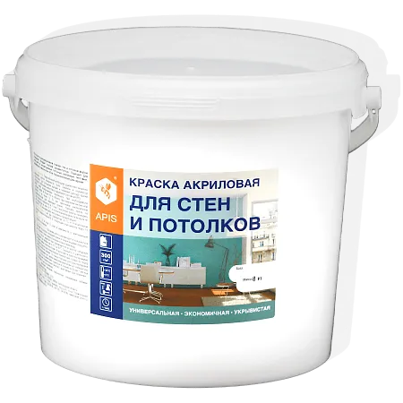 Краска акриловая APIS для стен и потолков Краска акриловая APIS для стен и потолков недорого с доставкой