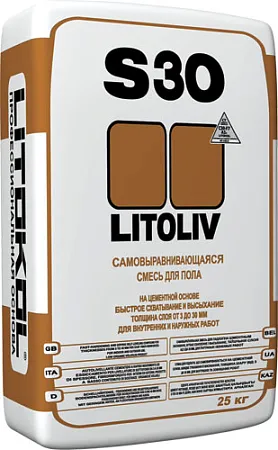 Литокол Litoliv S30 самовыравнивающаяся смесь для пола на цементной основе Литокол Litoliv S30 самовыравнивающаяся смесь для пола на цементной основе недорого с доставкой