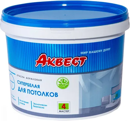 Аквест Мастер 4 краска акриловая для потолков Аквест Мастер 4 краска акриловая для потолков