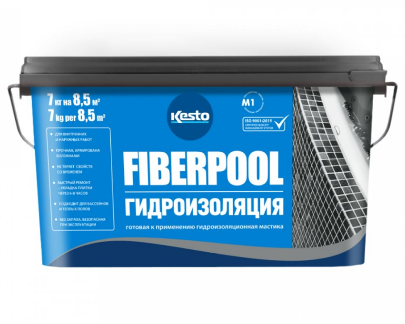 FIBERPOOL готовая гидроизоляционная мастика