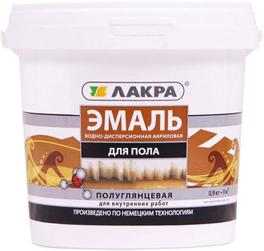 Лакра эмаль акриловая для пола