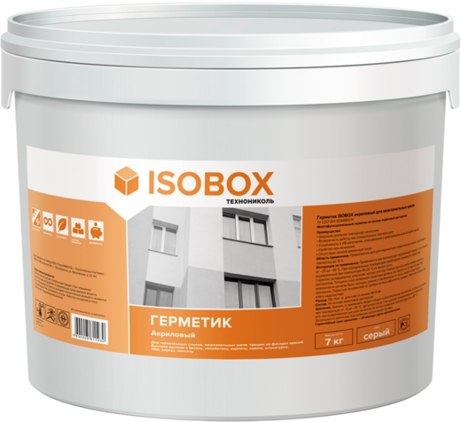 Технониколь Isobox герметик акриловый для межпанельных швов Технониколь Isobox герметик акриловый для межпанельных швов