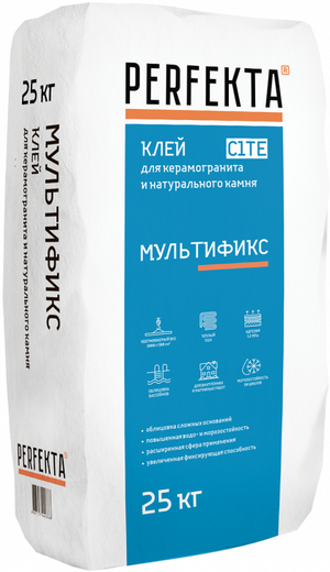 Perfekta Мультификс Белый клей для стекла, мозаики и камня