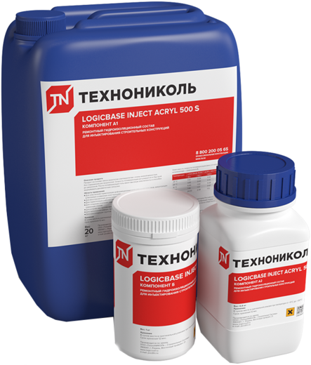 Технониколь Logicbase Inject Acryl 500 S ремонтный гидроизоляционный состав Технониколь Logicbase Inject Acryl 500 S ремонтный гидроизоляционный состав