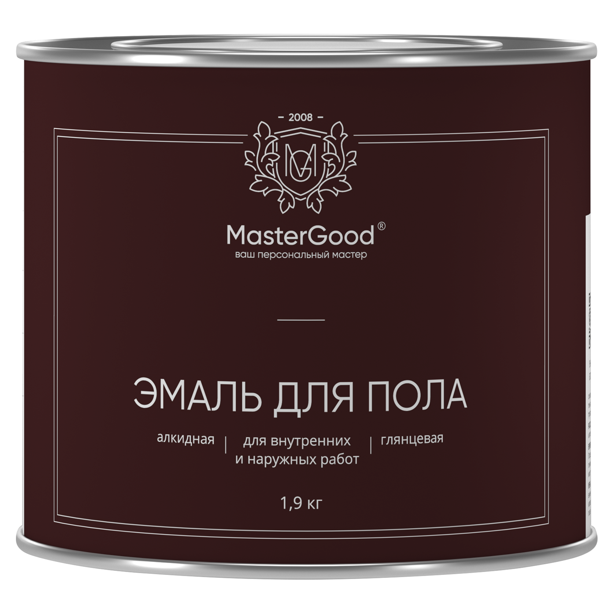 Master Good Эмаль для пола желто-коричневая