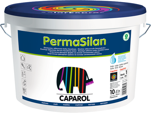 Caparol PermaSilan эластичная фасадная краска на основе силиконовой смолы