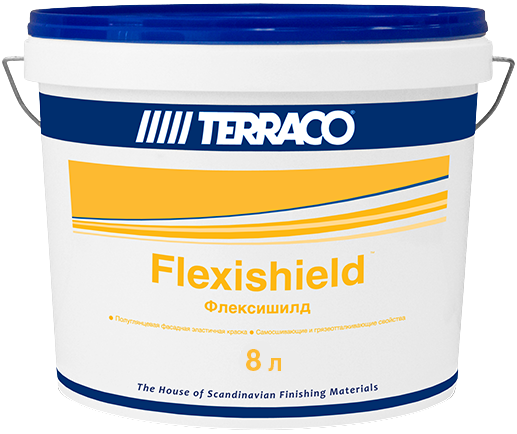 Terraco Flexihsield краска акриловая для фасадных работ Terraco Flexihsield краска акриловая для фасадных работ