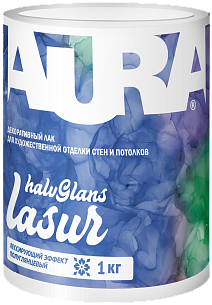 Аура Lasur Halvglans декоративный лак для художественной отделки