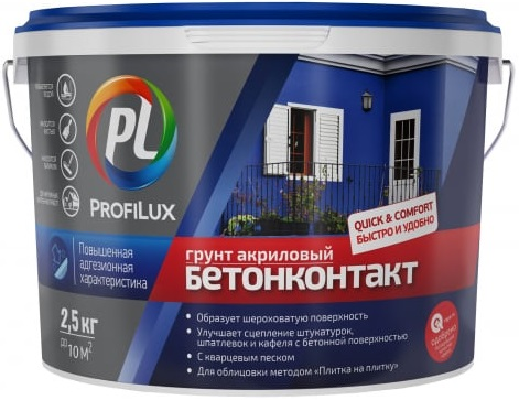 Профилюкс Бетон-контакт грунт акриловый