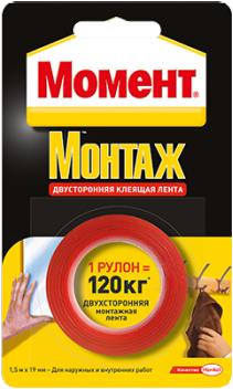 Момент Монтаж двусторонняя клеящая лента Момент Монтаж двусторонняя клеящая лента недорого с доставкой