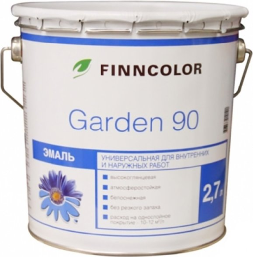 Финнколор Garden 90 эмаль универсальная для внутренних и наружных работ алкидная Финнколор Garden 90 эмаль универсальная для внутренних и наружных работ алкидная недорого с доставкой
