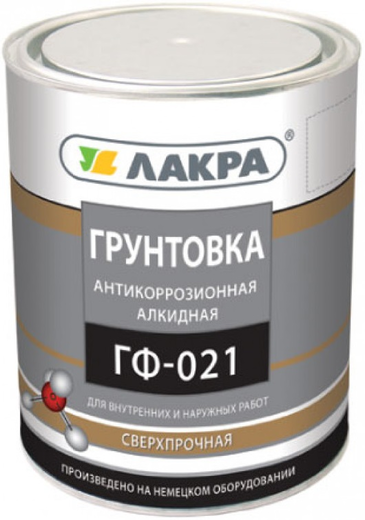 Лакра ГФ-021 грунтовка антикоррозионная алкидная быстросохнущая