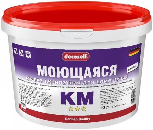 Пуфас Decoself Моющаяся краска акрилатная для помещений Пуфас Decoself Моющаяся краска акрилатная для помещений