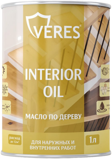Veres Interior Oil масло по дереву для наружных и внутренних работ