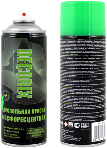 Decorix краска аэрозольная фосфоресцентная Decorix краска аэрозольная фосфоресцентная недорого с доставкой