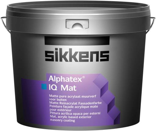 Sikkens Wood Coatings Alphatex IQ Mat матовая акриловая краска для минеральных оснований