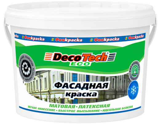 Decotech Eco краска фасадная латексная
