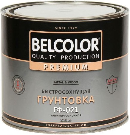 Belcolor Premium ГФ-021 Metal & Wood грунтовка антикоррозионная быстросохнущая