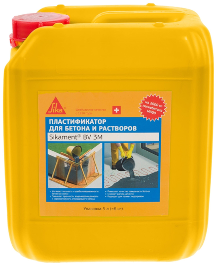 Sika Sikament BV 3M пластификатор для бетона Sika Sikament BV 3M пластификатор для бетона