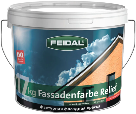 Feidal Fassadenfarbe Relief фактурная фасадная декоративная краска Feidal Fassadenfarbe Relief фактурная фасадная декоративная краска