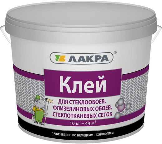 Лакра клей для флизелиновых и стеклообоев, стеклотканевых сеток