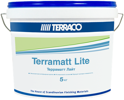 Terraco Terramatt Lite краска акриловая для внутренних работ Terraco Terramatt Lite краска акриловая для внутренних работ
