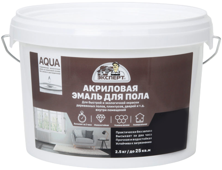 Эксперт эмаль для пола акриловая Эксперт эмаль для пола акриловая