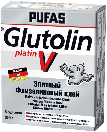 Пуфас Glutolin V Platin элитный флизелиновый клей