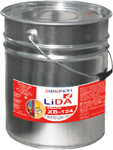 Лакокраска Lida ХВ-124 эмаль