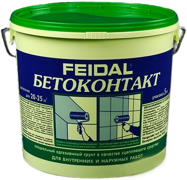 Feidal Бетон-контакт специальный акриловый адгезионный штукатурный грунт